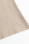 SWAYING/KNIT profile cuffed long-sleeved slim fit pullover SW24RE1T09 Almond PS11